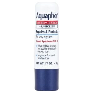 Aquaphor Reparador Labial em Bastão + Protetor Solar FPS 30 Sem Perfume 48 g (017 oz)