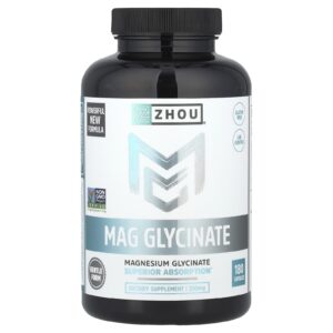 Zhou Nutrition Mag Glicinato 180 Cápsulas