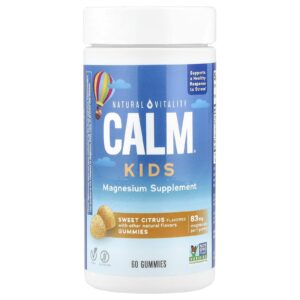 Natural Vitality Gomas CALM® para Crianças Cítrico Doce 83 mg 60 Gomas