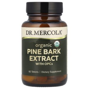 Dr. Mercola Extrato Orgânico da Casca de Pinheiro com OPCs 60 Comprimidos