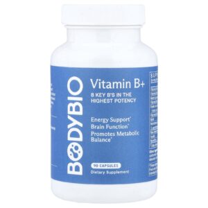 BodyBio Vitamina B+ 90 Cápsulas