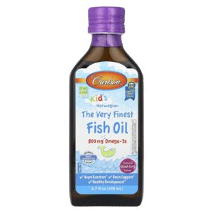 Carlson Kids Norwegian The Very Finest Fish Oil Frutos Silvestres Naturais 800 mg 200 ml (67 fl oz)