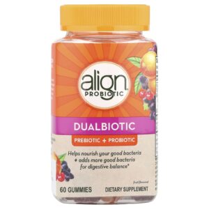Align Probiotics Dualbiotic Prebióticos + Probióticos Frutas 60 Gomas