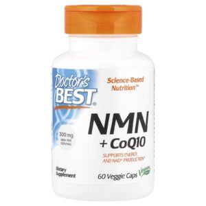Doctors Best NMN + CoQ10 60 Cápsulas Vegetais