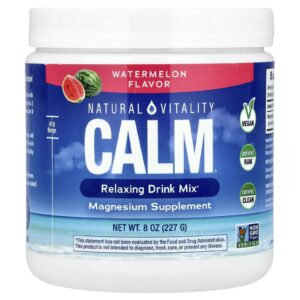 Natural Vitality CALM® Mistura para Bebida Relaxante Melancia 227 g (8 oz)