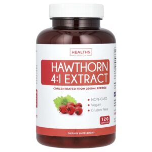 Healths Harmony Extrato 4:1 de Espinheiro 120 Cápsulas (665 mg por Cápsula)