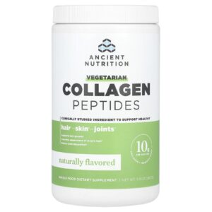 Ancient Nutrition Peptídeos de Colágeno Vegetariano Com Sabor Natural 280 g (99 oz)