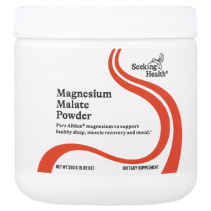 Seeking Health Malato de magnésio em pó 500 mg 250 g (882 oz)