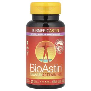 Nutrex Hawaii Turmericastin™ BioAstin® Hawaiian Astaxanthin® 30 Cápsulas Softgel Veganas