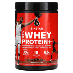 SIXSTAR 100% Proteína Whey Plus Chocolate Triplo 826 g (182 lbs)