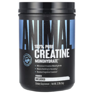 Animal Creatina Monohydrate™ 100% Pura em Pó Sem Sabor 1 kg (22 lb)