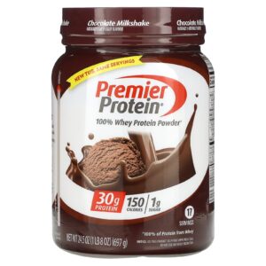 Premier Protein 100% Proteína Whey em Pó Milkshake de Chocolate 697 g (1 lb 8 oz)
