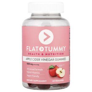 Flat Tummy Gomas de Vinagre de Sidra de Maçã Maçã Natural 60 Gomas