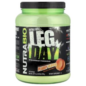 NutraBio Intra Fuel Leg Day™ Glúteos de Pêssego e Manga 930 g (205 lb)