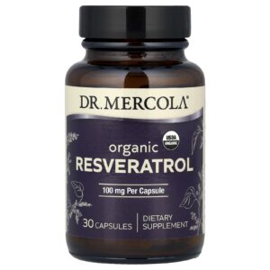 Dr. Mercola Resveratrol Orgânico 100 mg 30 Cápsulas