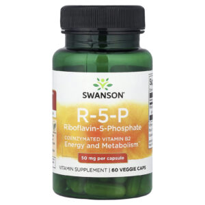 Swanson R-5-P Riboflavina-5-Fosfato 50 mg 60 Cápsulas Vegetais