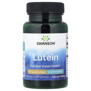 Swanson Luteína Alta Potência 20 mg 120 Cápsulas Softgel
