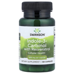 Swanson Indole-3-Carbinol com Resveratrol 60 Cápsulas