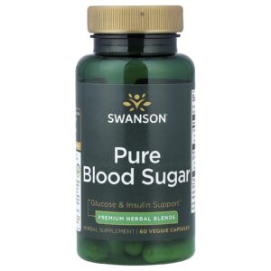 Swanson Açúcar Puro no Sangue 60 Cápsulas Vegetais