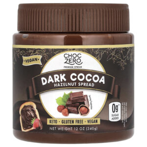 ChocZero Creme de Cacau Amargo e Avelã 340 g (12 oz)