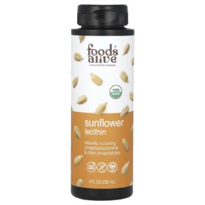 Foods Alive Lecitina de Girassol Orgânica Líquida 236 ml (8 fl oz)