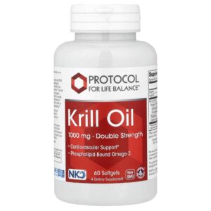 Protocol for Life Balance Óleo de Krill 60 Cápsulas Softgel (1.000 mg por Cápsula Softgel)