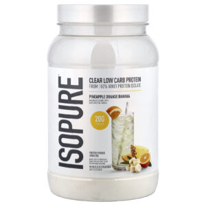 Isopure Proteína em Pó Clear Low Carb Abacaxi e Banana 900 g (198 lb)
