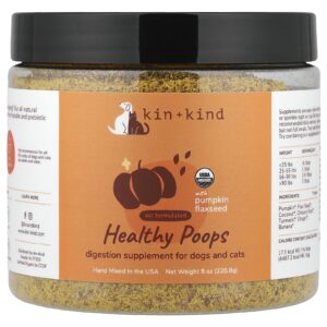 Kin+Kind Cocô Saudável com Abóbora e Linhaça Para Cães e Gatos 2268 g (8 oz)