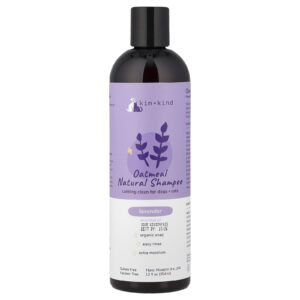 Kin+Kind Shampoo Natural de Aveia Para Cães + Gatos Lavanda 354 ml (12 fl oz)