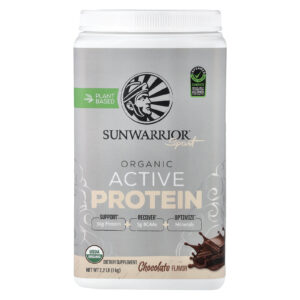 Sunwarrior Esporte Proteína Orgânica Ativa Chocolate 1 kg (22 lb)