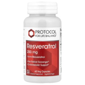 Protocol for Life Balance Resveratrol 60 Cápsulas Vegetais