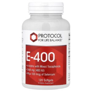 Protocol for Life Balance E-400 120 Cápsulas Softgel