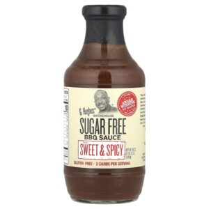 G Hughes Molho para Churrasco sem Açúcar Doce e Picante 510 g (18 oz)