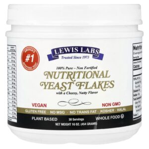Lewis Labs Flocos de Levedura Nutricional 454 g (16 oz)