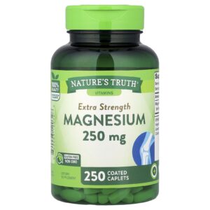 Natures Truth Magnésio 250 mg 250 Cápsulas Revestidas