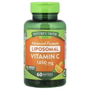 Natures Truth Vitamina C Lipossomal Fórmula Avançada 60 Cápsulas Softgel de Liberação Rápida