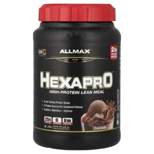 ALLMAX Hexapro™ Refeição Magra com Alto Teor de Proteína Chocolate 907 g (2 lbs)