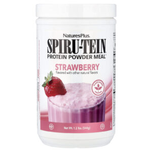 NaturesPlus Spiru-Tein® Refeição de Proteína em Pó Morango 544 g (12 lb)