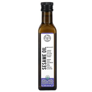 Pure Indian Foods Óleo de Gergelim Virgem Prensado a Frio Orgânico 250 ml