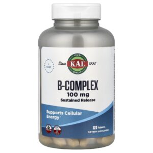 KAL Complexo B 100 mg 120 Comprimidos