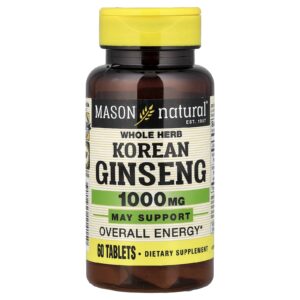 Mason Natural Ginseng Coreano com Ervas Integrais 60 Comprimidos