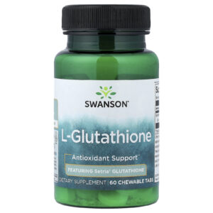 Swanson L-Glutationa 60 Comprimidos Mastigáveis (50 mg por Comprimido)