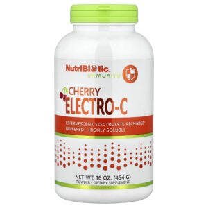 NutriBiotic Immunity Electro-C em Pó Cereja 454 g (16 oz)