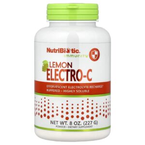 NutriBiotic Immunity Lemon Electro-C em Pó 227 g (8 oz)