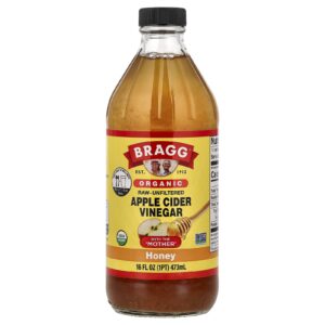 Bragg Vinagre de Maçã Orgânico com a “Mãe” Mel 473 ml (16 fl oz)