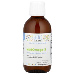 Little DaVinci KiddOmega-3 Sabor Delicioso de Cereja e Laranja 200 ml (676 fl oz)
