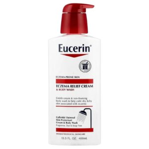 Eucerin Alívio de Eczema Creme para Lavar o Corpo 400 ml (135 fl oz)