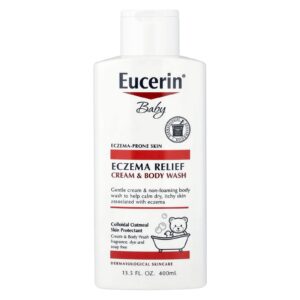 Eucerin Bebês Alívio do Eczema Creme e Sabonete Líquido 400 ml (135 fl oz)