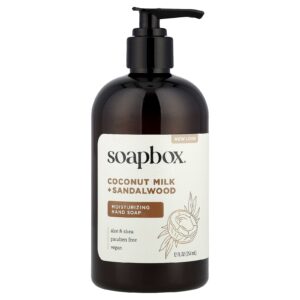 Soapbox Sabonete Líquido para as Mãos com Aloe e Karité Leite de Coco e Sândalo 354 ml (12 fl oz)