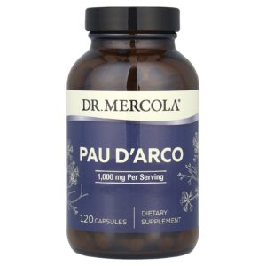 Dr. Mercola Pau DArco 120 Cápsulas (500 mg por Cápsula)